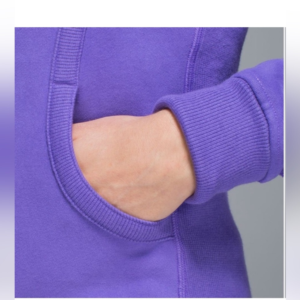 RARE- Lululemon Chakra Lotus Scuba-Sz 12- Embroidered Lotus🪷 on Hood- Purp- SE - Picture 6 of 17
